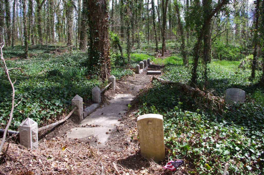 Evergreen Cemetery in 1999